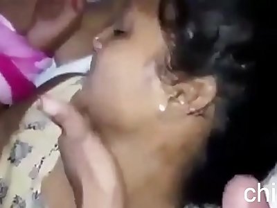 Indian Mom Arrested by Son and Sucking Cock